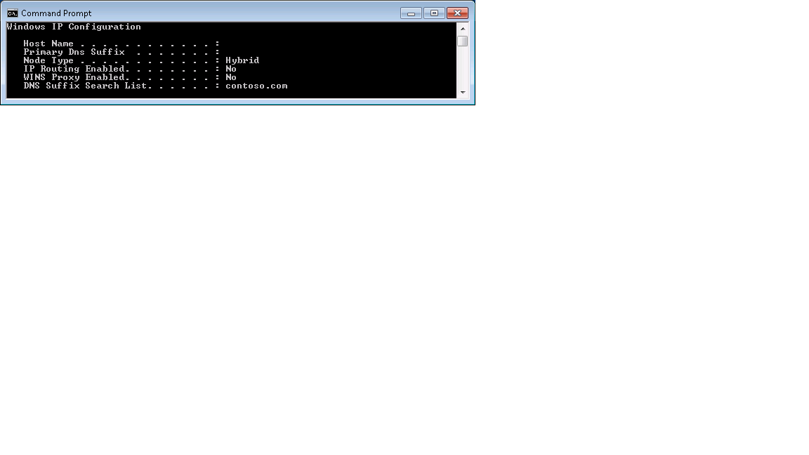 CMDSuffix Actual Current DNS Suffix