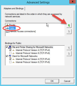 Network Binding Order
